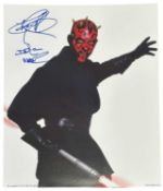 STAR WARS: Autographed photograph, Ray Park as Darth Maul, with COA. (Unauthenticated by Keys