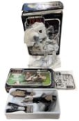 A pair of boxed Star Wars: Return of the Jedi toys, to include AT-ST and Speeder Bike (unchecked for