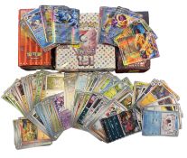A collection of various contemporary Korean pokemon cards and PoS boxes (one sealed) mostly