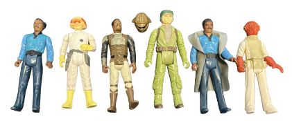 STAR WARS VINTAGE FIGURES: Lando Calrissian x3, Cloud Car Pilot, Rebel Commando, Admiral Ackbar
