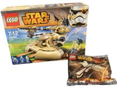 STAR WARS: Sealed Lego set 75080 (AAT) together with ARC-170 Starfighter polybag