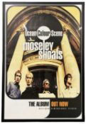 An extremely large advertising poster for Ocean Colour Scene's Moseley Shoals album. Framed size
