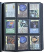 HARRY POTTER: One binder of various trading cards. [not all cards shown, viewing advised]