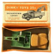 A boxed Dinky Toy 25X Breakdown Lorry
