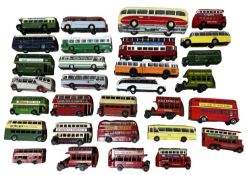 A mixed lot of various die-cast buses, to include Dinky, Oxford etc