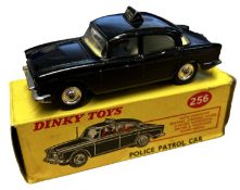 A boxed Dinky 256 Police Patrol Car [lacking antennae]