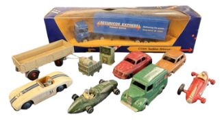 A boxed Corgi C1264 Seddon Atkinson and various playworn Dinky Toys.