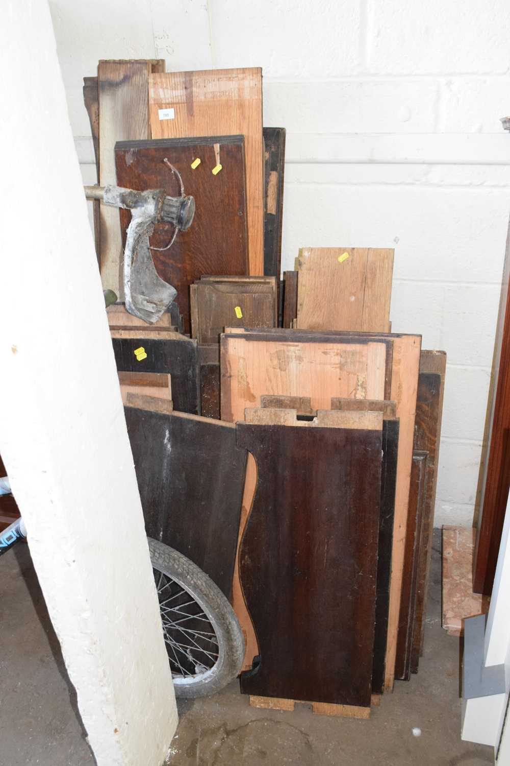 Quantity of various timber furniture parts