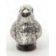 A white metal bird formed salt condiment, stamped 925, the naturalistic model bird with a hinged - Image 3 of 7