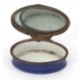 Mixed Lot: A Georgian enamel Bilston patch box, circa 1780 of oval form, the cover with dark blue - Image 16 of 16