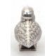 A white metal bird formed salt condiment, stamped 925, the naturalistic model bird with a hinged - Image 5 of 7