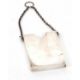 An Edwardian silver card holder of plain rectangular form, suspended from a silver oval link chain - Image 6 of 6