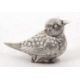 A white metal bird formed salt condiment, stamped 925, the naturalistic model bird with a hinged - Image 2 of 7