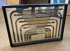Eduardo Sanz (Spanish, 1928-2013), 'Mirror Composition', glass, mirror and aluminium in cased, 1968,