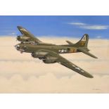 Mike Bailey (British, 20th century), 'Boeing B17 Flying Fortress USAAF 'Miss Duachita' 91st Bomb