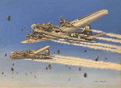 Mike Bailey (British, 20th century), 'Boeing B-17G Fortress 