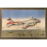 Mike Bailey (British, 20th century), 'Boeing B17 Flying Fortress USAAF 96th Bomb Group