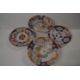 Group of four Japanese porcelain dishes Meiji period, two with floral designs and a further two with - Image 2 of 3