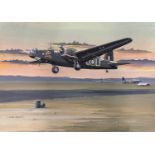 Mike Bailey (British, 20th century), 'Vickers Wellington MK 1C', gouache on watercolour board,