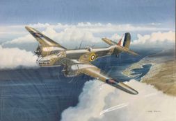 Mike Bailey (British, 20th century), 'Martin Maryland RAF', gouache on watercolour board, signed,
