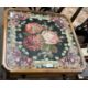 An early 20th Century lamp table, the top inset with a tapestry panel under glass, the body with a - Image 3 of 3