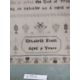A needlework sampler decorated with a stylised floral border and rows of religious text singed - Image 3 of 4