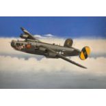 Mike Bailey (British, 20th century), 'Consolidated B24 Liberator 446th BG USAAF 'Lazy Lou',