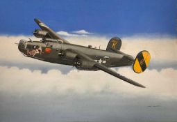 Mike Bailey (British, 20th century), 'Consolidated B24 Liberator 446th BG USAAF 'Lazy Lou',