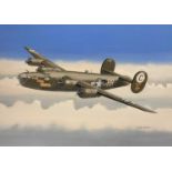 Mike Bailey (British, 20th century), 'Consolidated B24 Liberator USAAF 'The Little Gramper', gouache