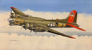 Mike Bailey (British, 20th century), 'Boeing B17 Flying Fortress USAAF 'Nine O Nine' 94th Bomb Group