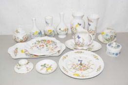 Quantity of Aynsley Cottage Garden ceramics and others