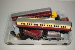 Group of trains and carriages