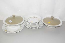 Quantity of Johnson Bros Snow White dinner wares