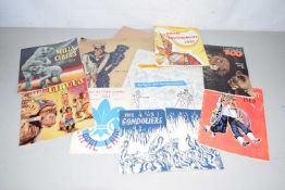 Quantity of circus programs and others