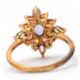 A 9ct multi gemset ring, set with oval and pear shape sapphires, topaz and quartz, with plain band - Image 4 of 7