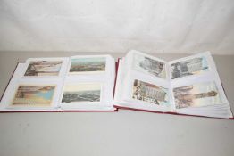 Two albums of American postcards