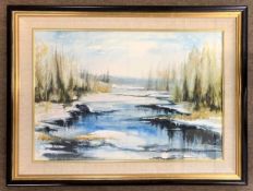 Ben Maile (1922-2017), Silver Lake, Michigan, watercolour, signed, 45x65cm, framed and glazed