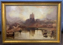 After Joseph Mallord William Turner R.A. (1775-1851), Norham Castle, oil on canvas, bears signature,