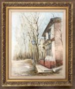 Ben Maile (1922-2017), 'Residence in Virginia', oil on canvas, signed, 44x55cm, framed