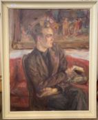 Attributed to Danish School (20th century), inscribed on canvas verso: 'Portrait of Bjorn Watt-