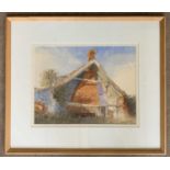 Michael Sheldon (British, contemporary), 'Ruined Cottage, Bessingham, Norfolk', watercolour, signed,