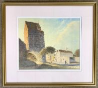 Michael Sheldon (British, contemporary), 'South East Tower, Gt. Yarmouth', watercolour, signed,