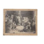 After Rembrandt Van Rjin (Dutch, 1606-1669), "La Petite Tombe" (copy), etching produced by James