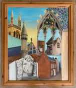 Stephanie Nile (British, contemporary), 'Great Yarmouth Heritage', oil on board, monogrammed,