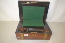 19th century brass bound writing slope