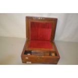 Late 19th century brass bound mahogany writing slope