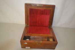 Late 19th century brass bound mahogany writing slope