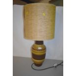 Ceramic table lamp with shade