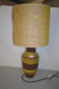 Ceramic table lamp with shade