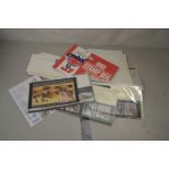 Box file containing a qty of stamps etc